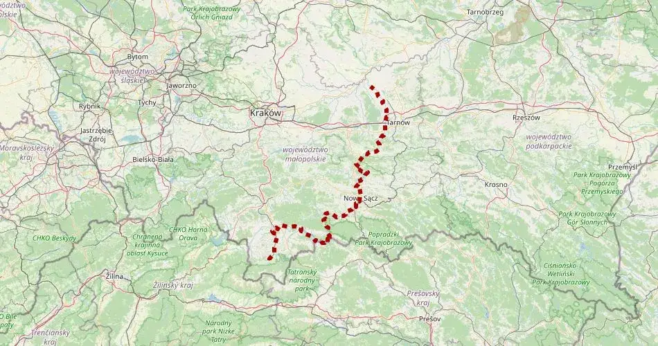 VeloDunajec Popradzki Park Krajobrazowy