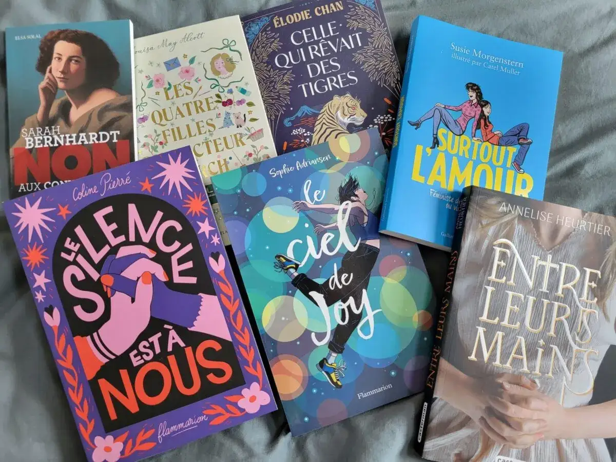 Un assortiment de livres pour fille de 11 ans, avec des titres comme