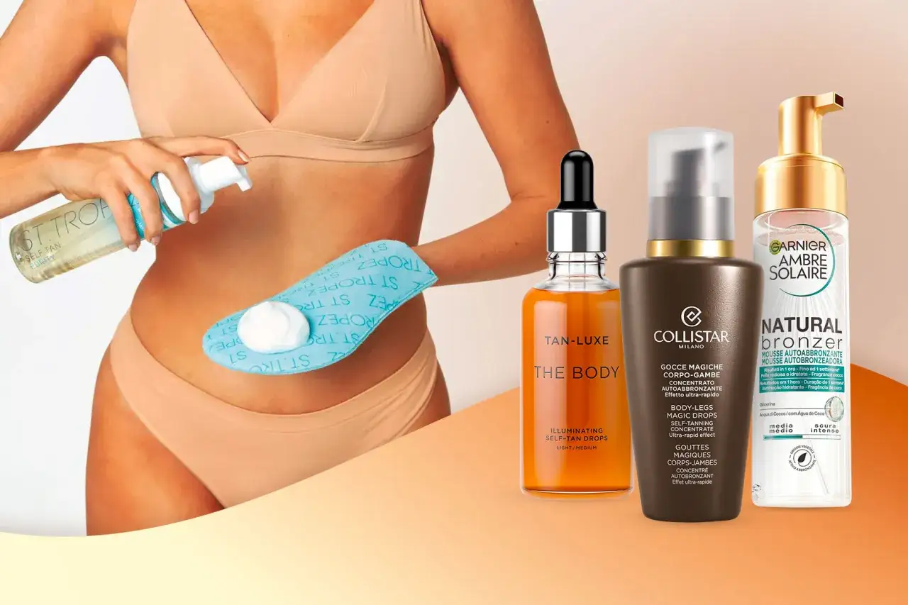 Scopri come funziona la crema autoabbronzante con questi prodotti: St. Tropez, Tan-Luxe, Collistar e Garnier.