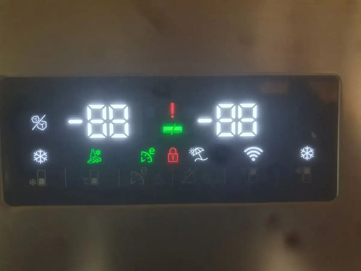 kontrolki zamrażarki beko zielona