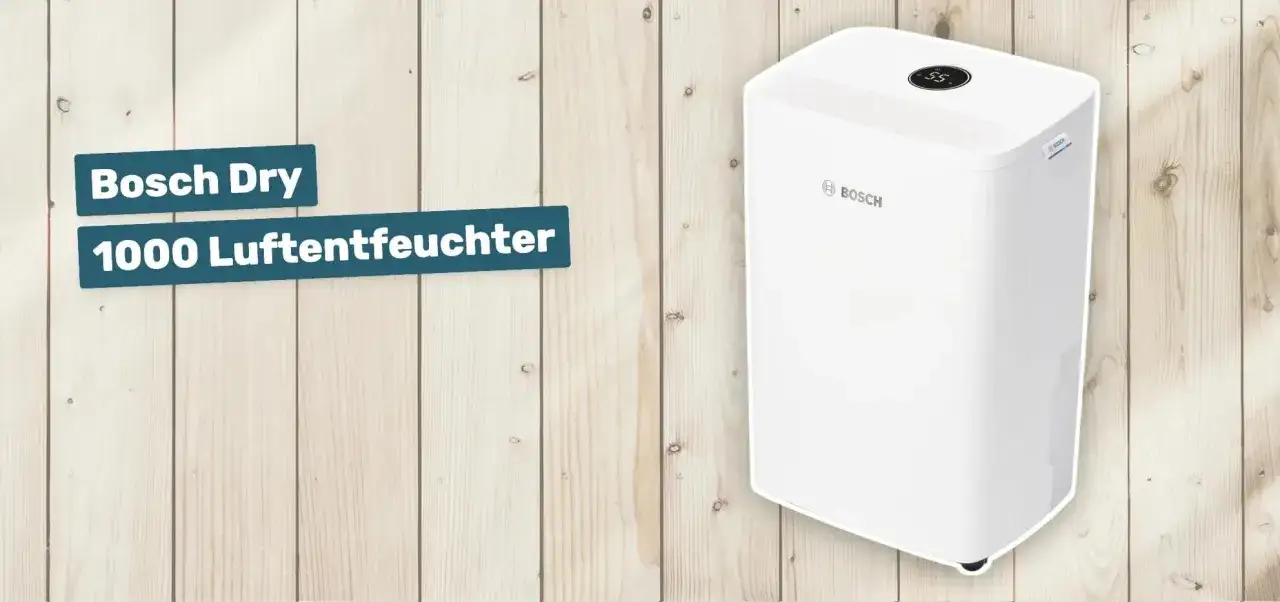Der Bosch Dry 1000 Luftentfeuchter sorgt f&uuml;r trockene Luft.