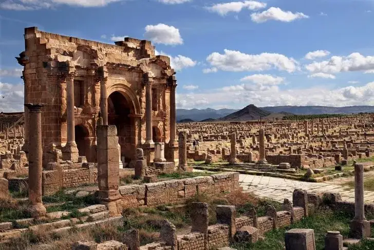Zabytki rzymskie Timgad Algieria