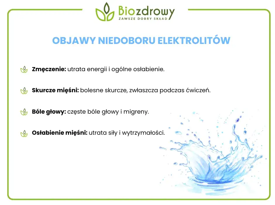 elektrolity w organizmie infografika
