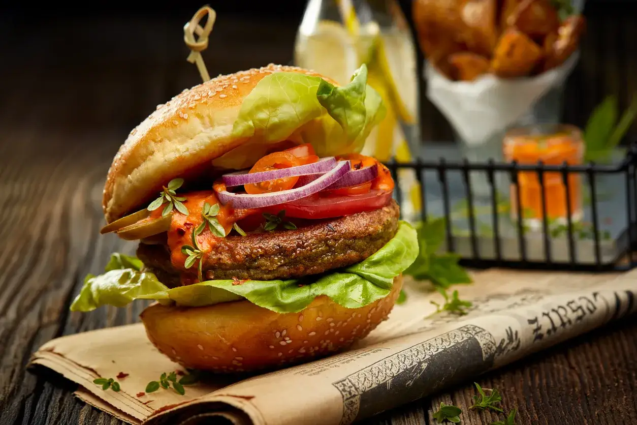 składniki burgera kalorie