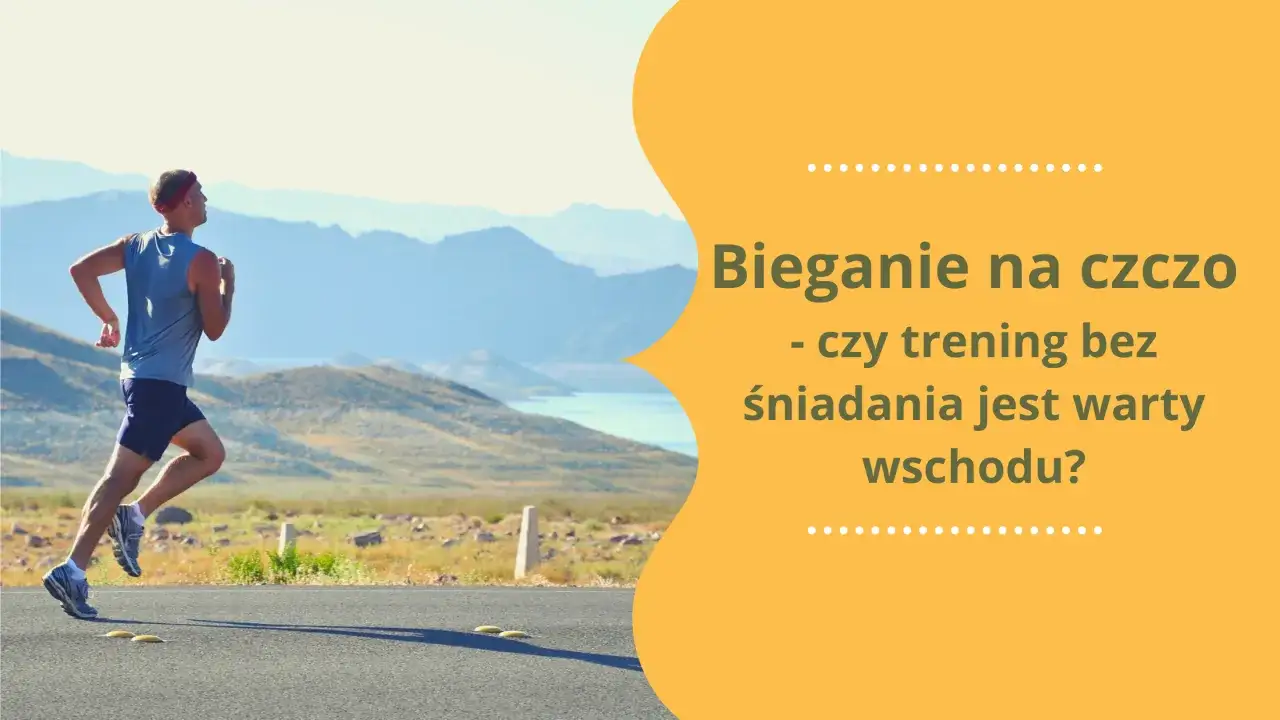 Biegacz o wschodzie słońca, bieganie na czczo, poranny trening