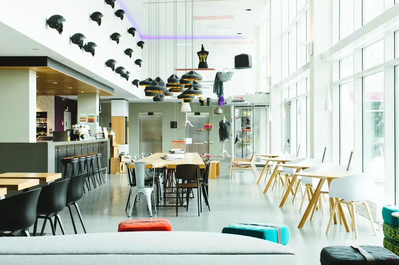 Moxy Malpensa lobby design