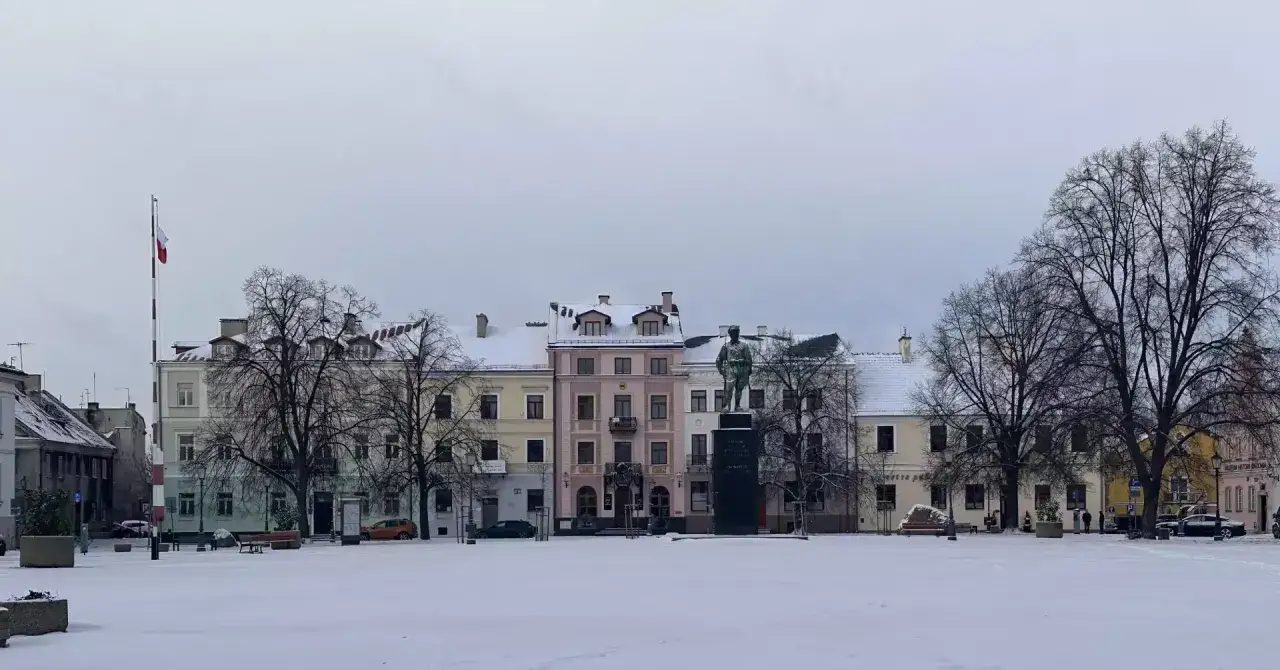 Zabytki Radomia zimą
