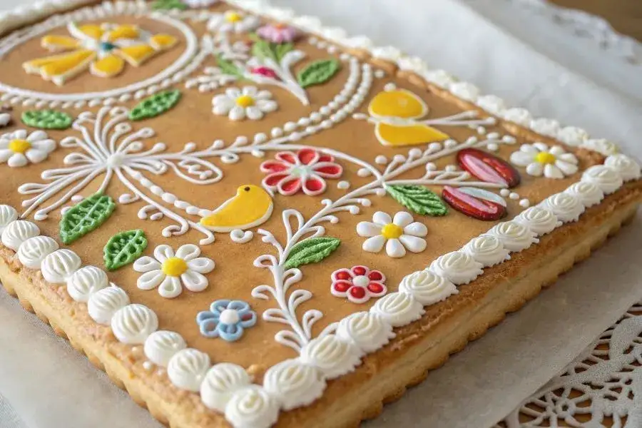 dekoracje ciast wielkanocnych kwiaty jadalne lukier