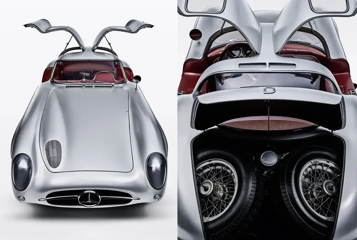 Mercedes 300 SLR Uhlenhaut Coup&eacute; z otwartymi drzwiami