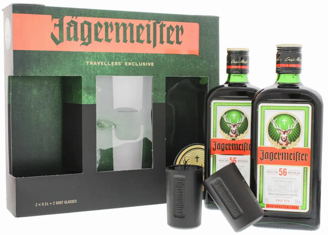 Jägermeister butelka i zioła