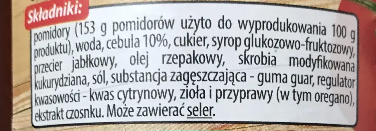 Sos spaghetti Culineo słoik skład