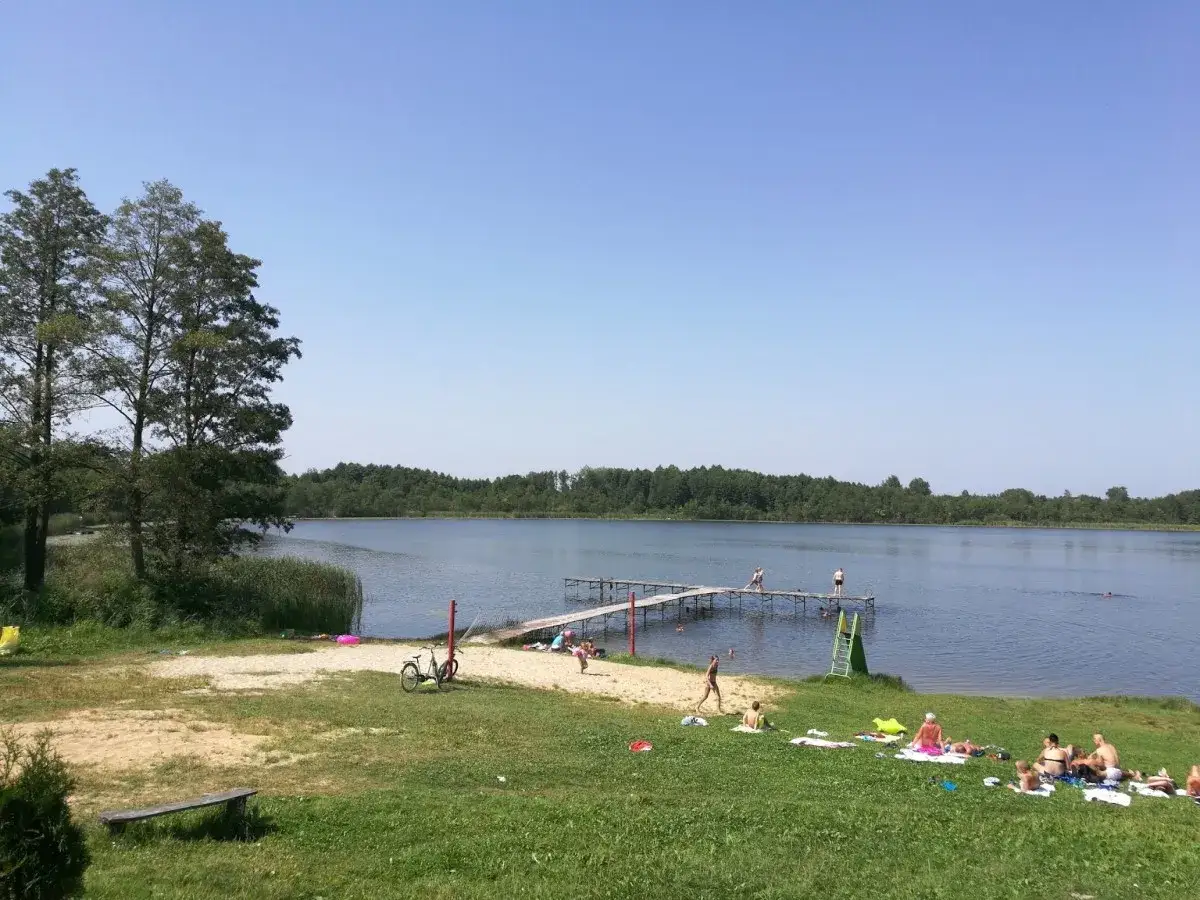 Jezioro Głębokie Lubelskie plaża