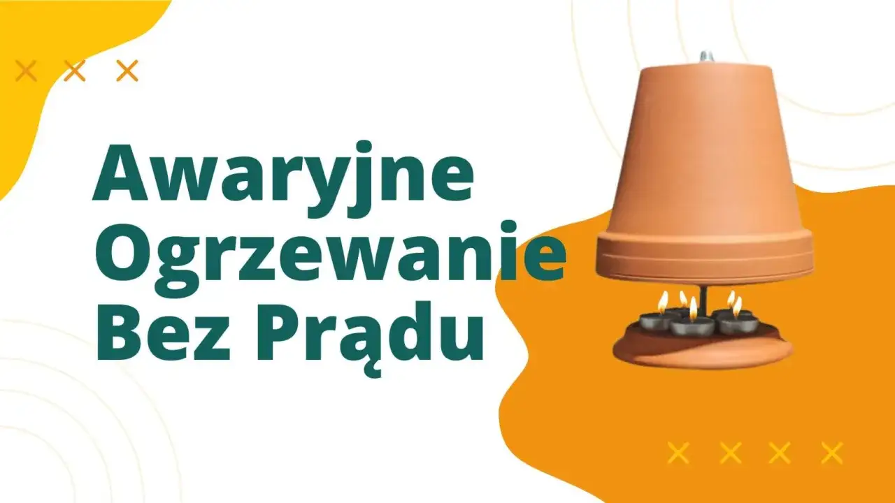 Awaryjne ogrzewanie bez prądu: doniczka i świeczki tworzą domowe ciepło.