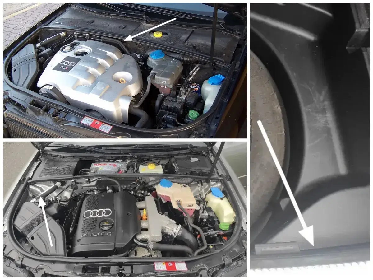 Audi TDI i 1.8 Turbo silniki, koło zapasowe. Wskaz&oacute;wki dotyczące akcje serwisowe Audi.
