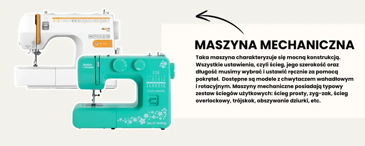 maszyna do szycia mechaniczna i elektroniczna porównanie