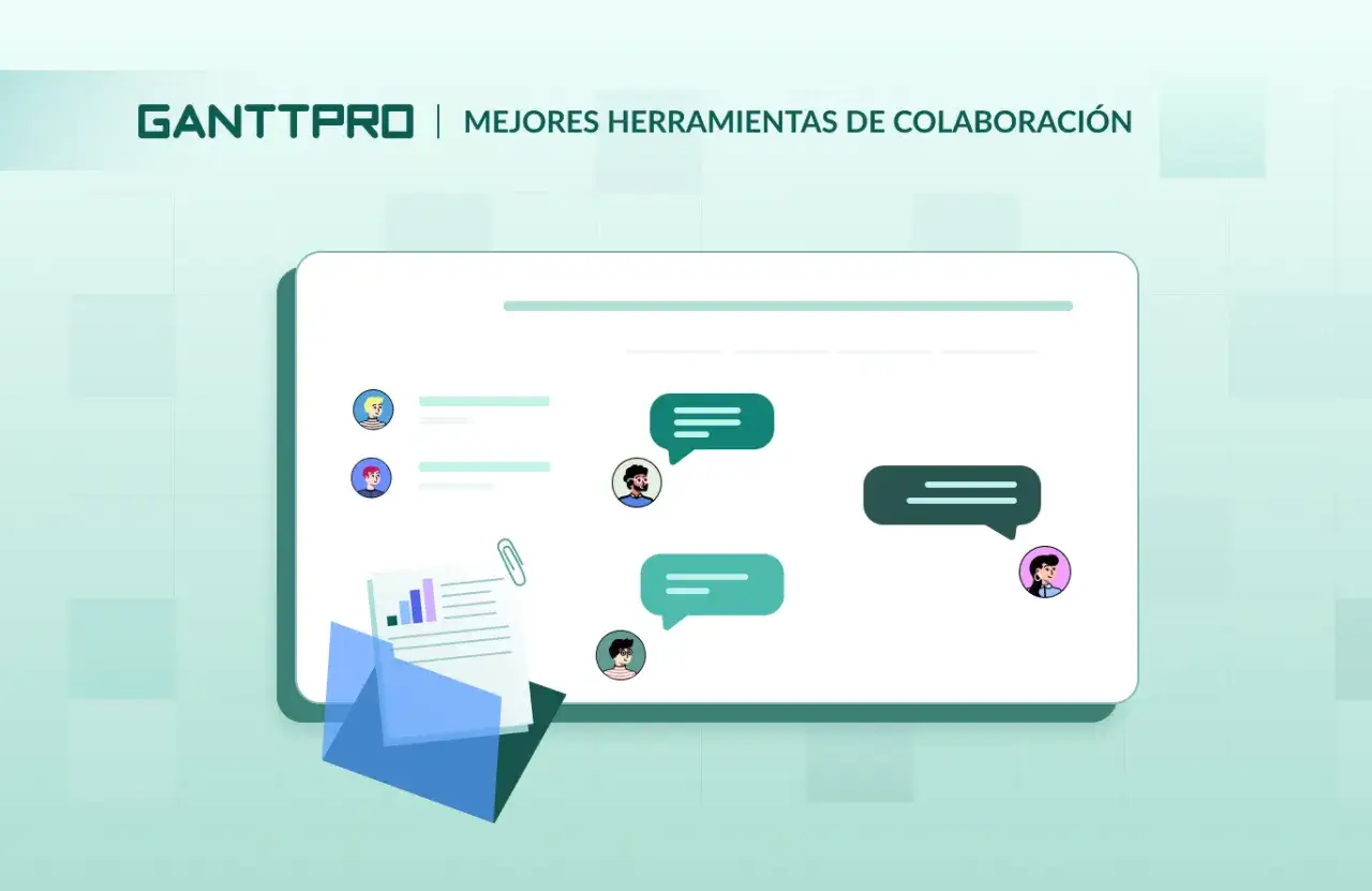 Ilustraci&oacute;n de una interfaz de chat con avatares de personas y burbujas de di&aacute;logo, mostrando diversos canales de comunicaci&oacute;n.