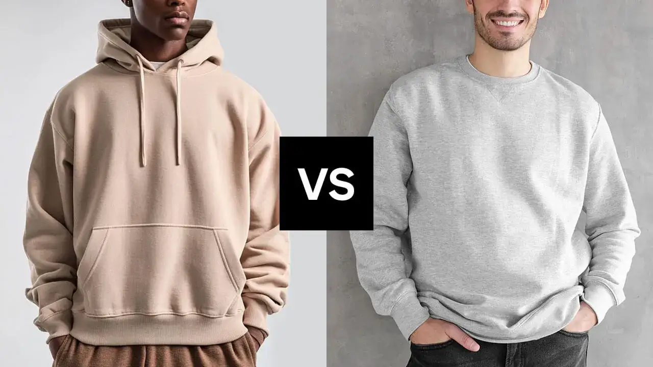 crewneck vs hoodie por&oacute;wnanie