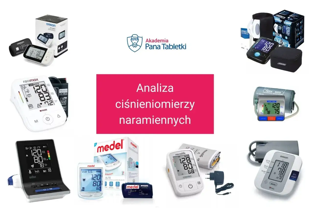 Ranking ciśnieniomierzy naramiennych. Zestawienie modeli Omron, Rossmax, Medel, Braun, Microlife i innych.
