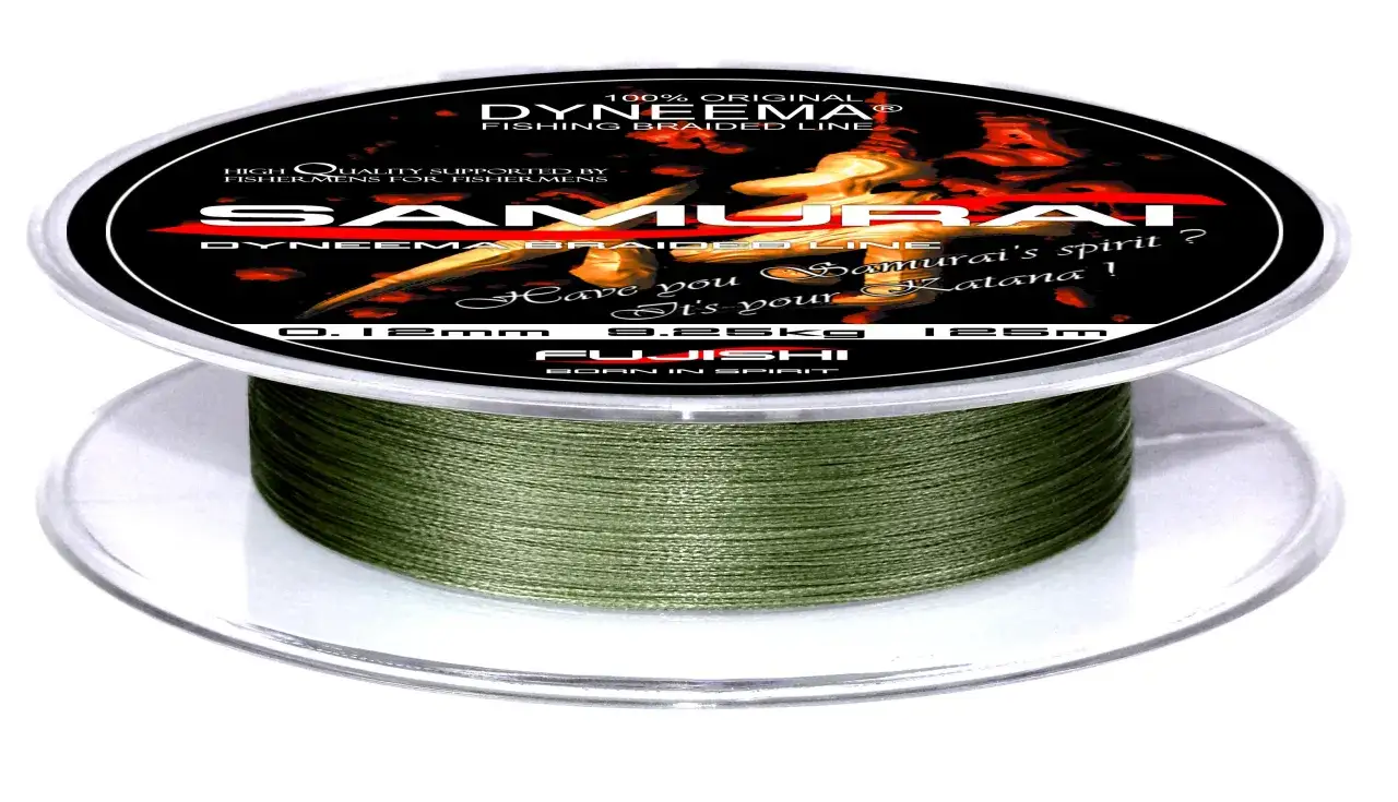 Zielona plecionka na karpia Samurai, 0.12mm, 9.85kg, 125m. Czy to Twoja katana?