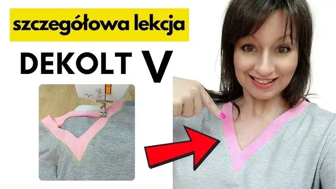 jak wszyć odszycie dekoltu