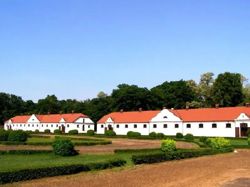 Stadnina Koni Łąck zabytkowe stajnie