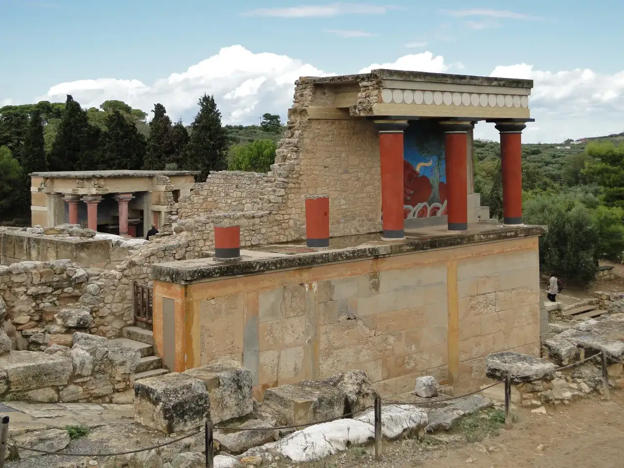 Pałac w Knossos ruiny