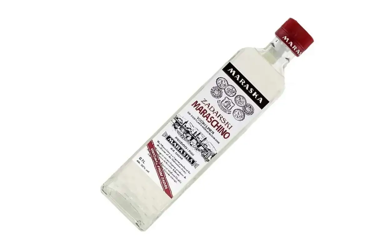 Szukasz, czym zastąpić likier Maraschino? Ta butelka Maraski z Zadar to oryginalny chorwacki likier wiśniowy, idealny do koktajli.