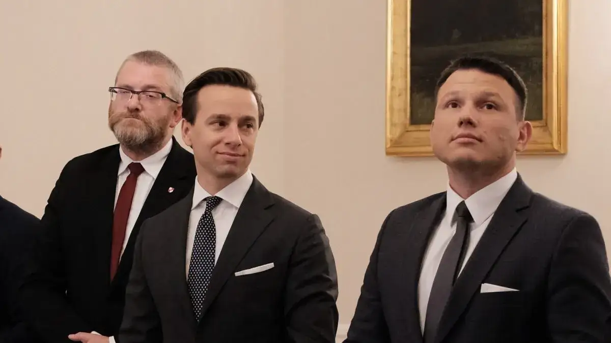 Liderzy Konfederacji Mentzen Bosak Braun