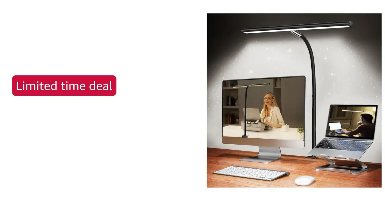 Biurko z lampą LED, która nie szkodzi oczom. Promocja ograniczona czasowo.