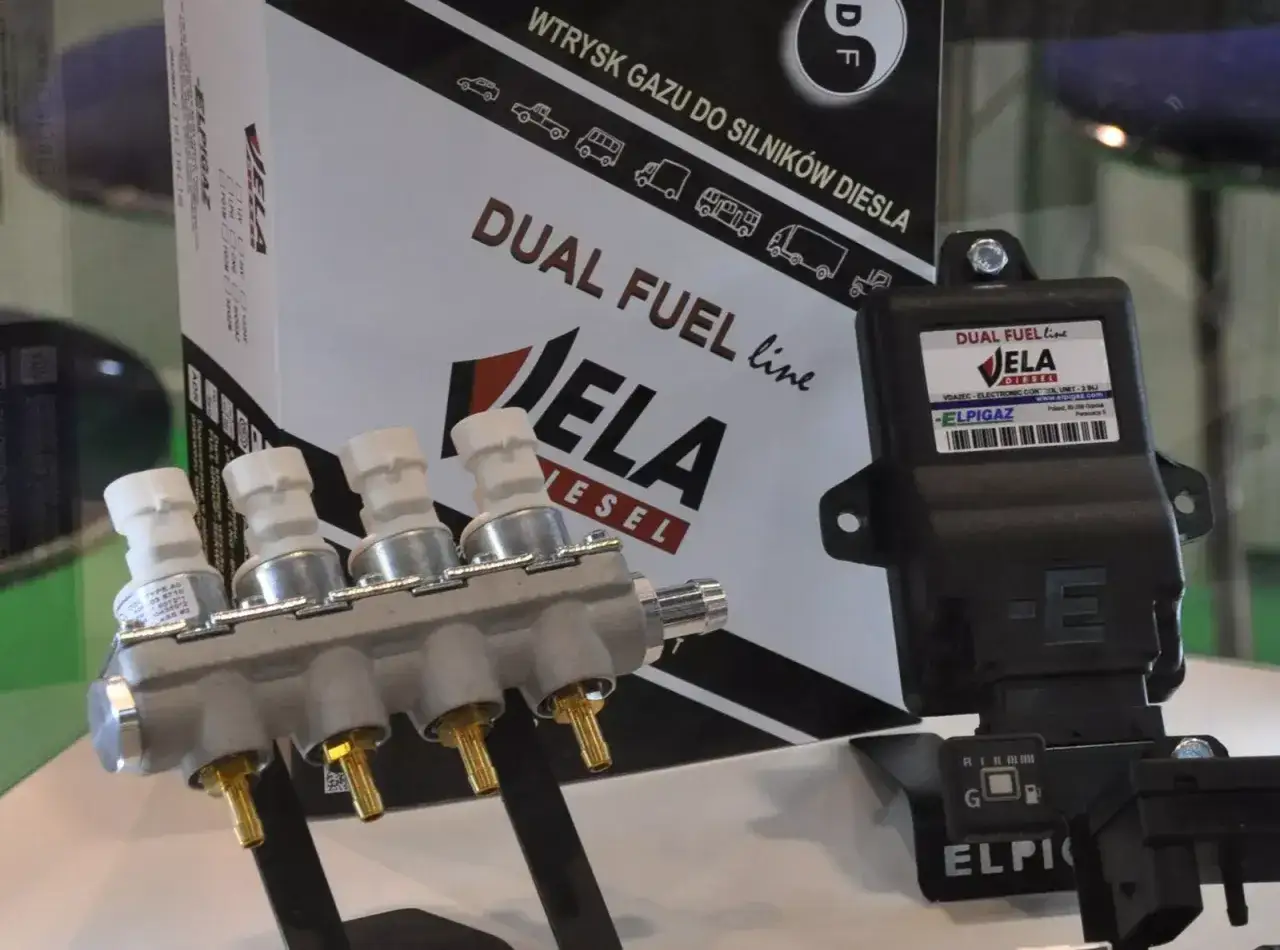 System DUAL FUEL line do diesla pozwala na montaż gazu. Wtryskiwacze i sterownik Elpigaz.