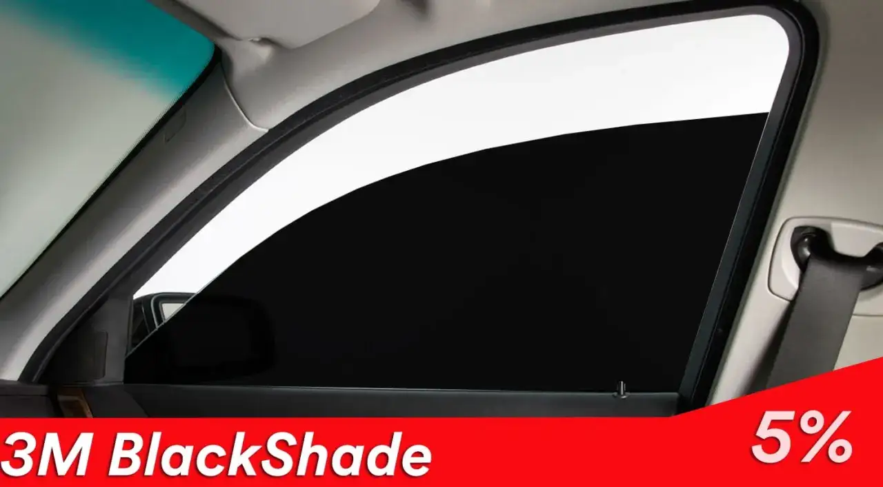 Przyciemnianie szyb sprayem 3M BlackShade 5% – stylowy wygląd i prywatność w Twoim aucie.