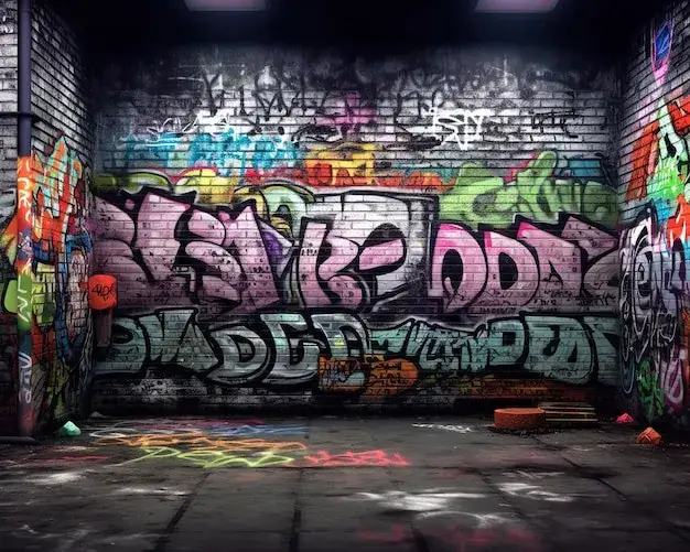 ki generiertes graffiti bild