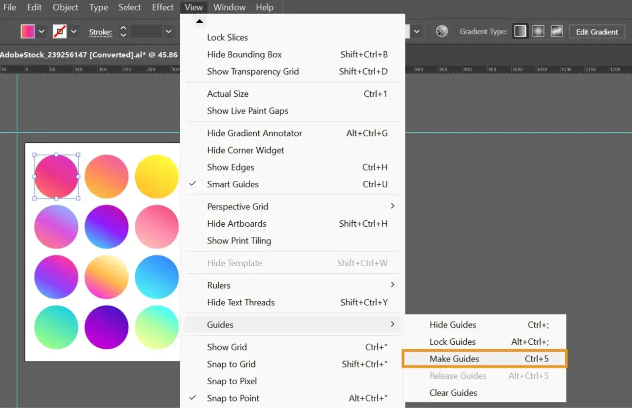 Inteligentne linie pomocnicze Photoshop wyr&oacute;wnywanie obiekt&oacute;w