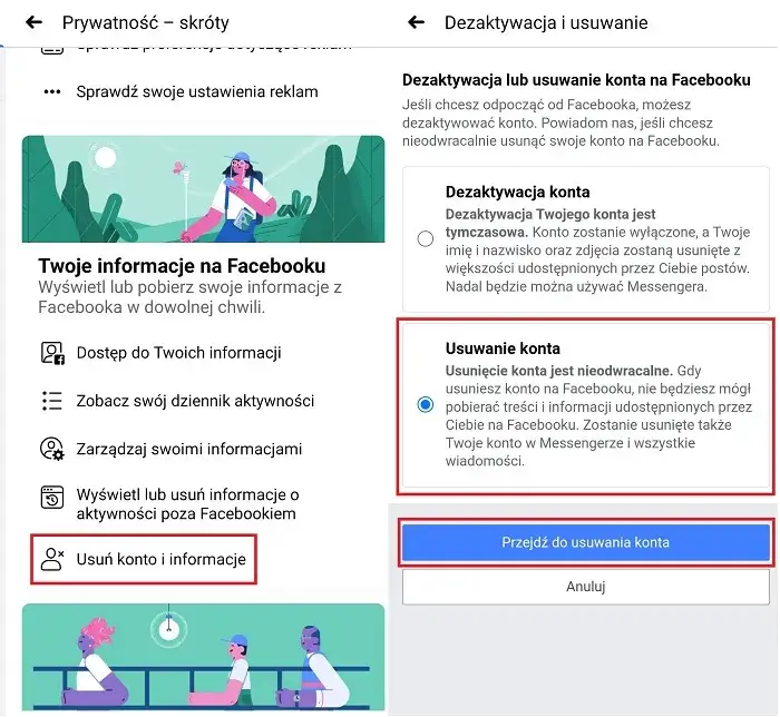 Zdjęcie Czy jak usunę Facebooka, to Messenger zostanie? Sprawdź, co się stanie.