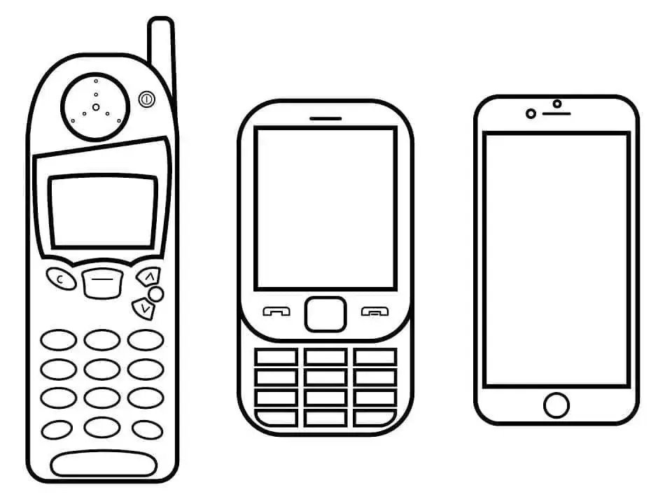 Zdjęcie Kolorowanka telefon komórkowy - kreatywne zabawy dla dzieci