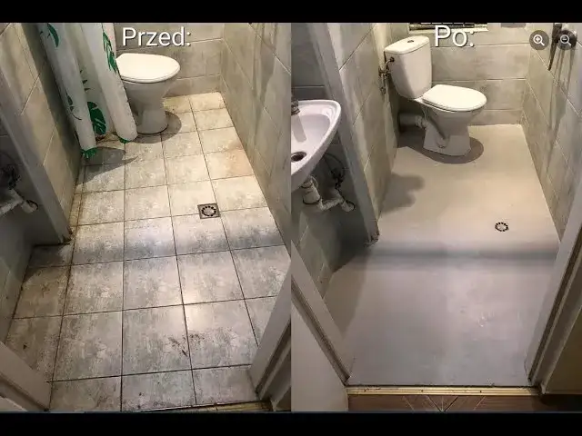 Mikrocement w łazience na płytkach