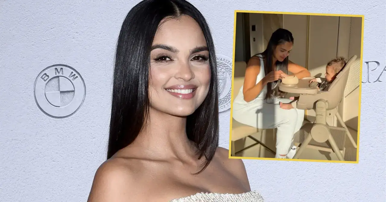 Klaudia El Dursi karmi dziecko. Ile lat ma Klaudia El Dursi? Tego nie wiemy, ale wygląda na szczęśliwą mamę.
