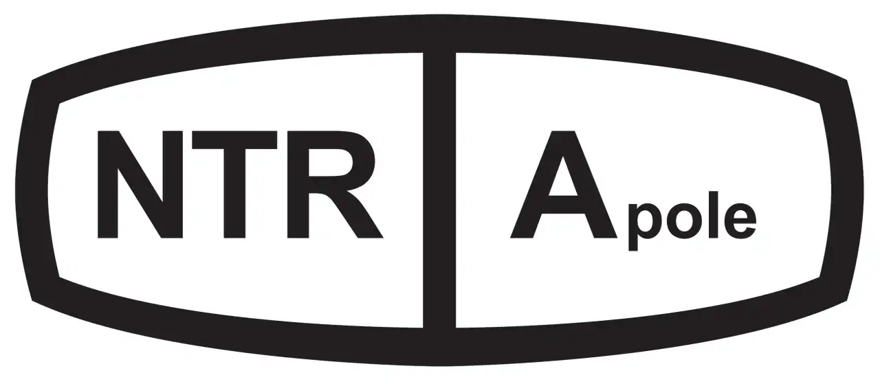 Logotyp med texten NTR A pole.