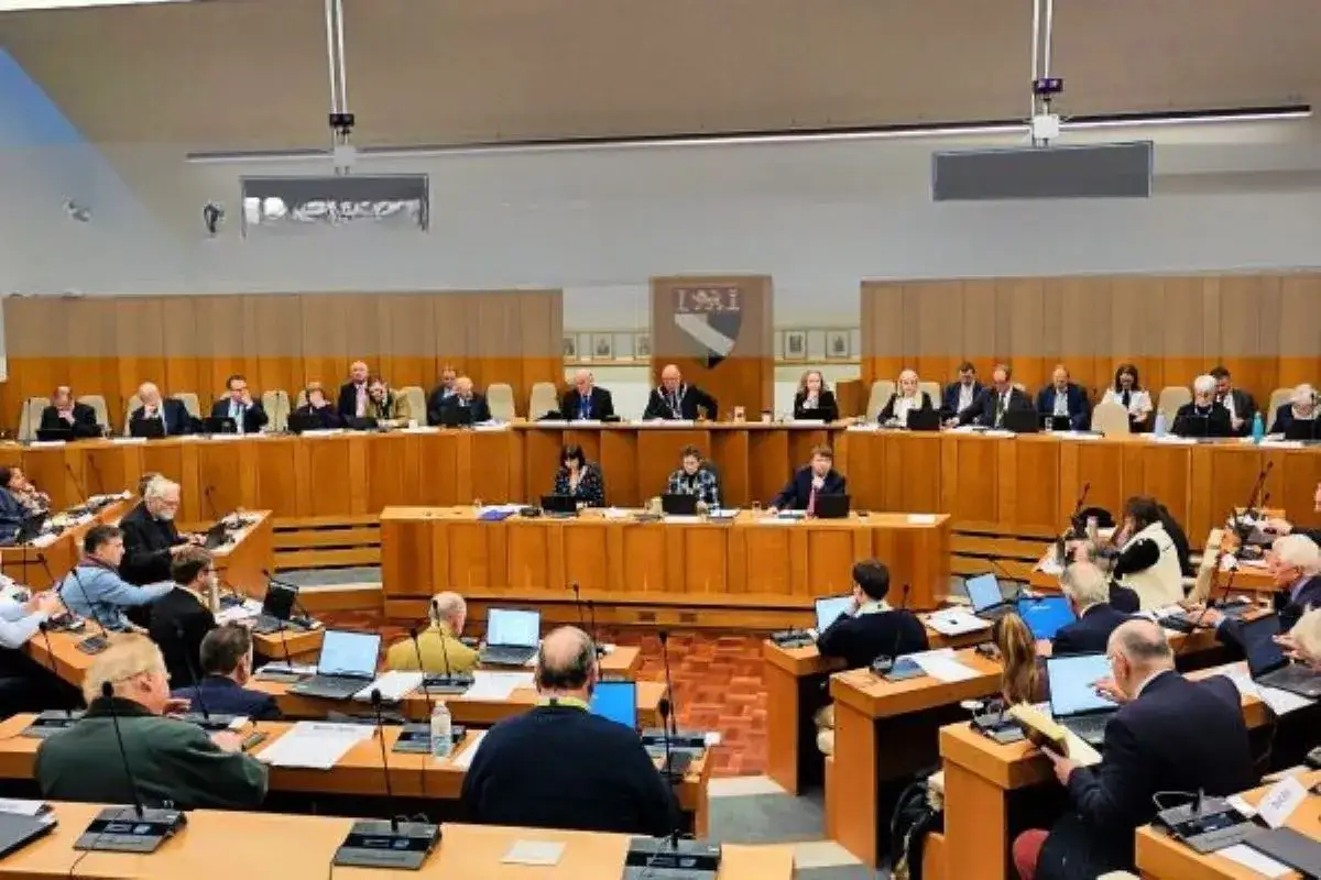 A council meeting in progress, highlighting why civic participation is important for democratic decision-making.