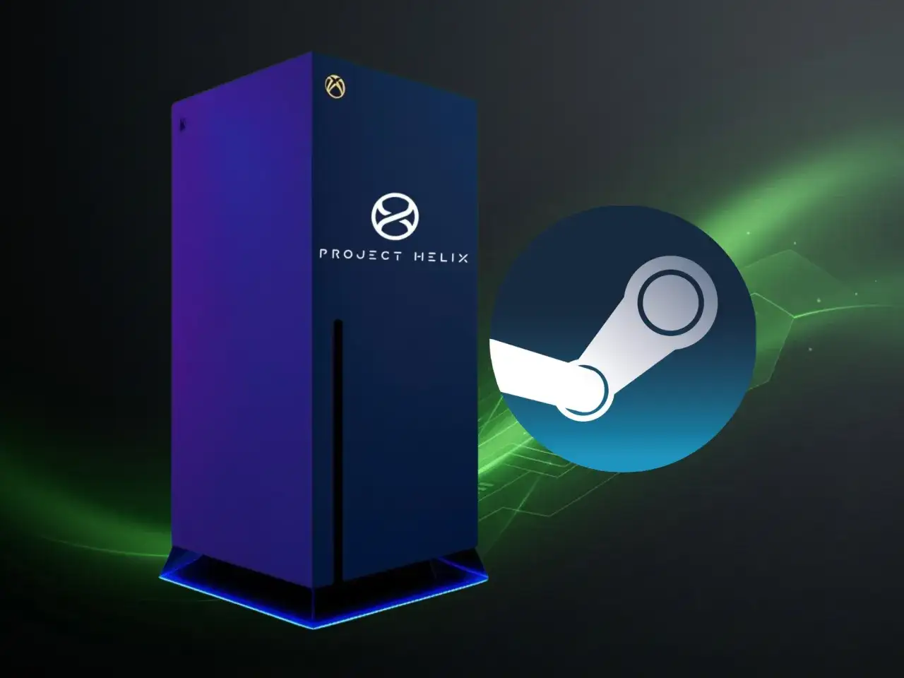 Kiedy nowy Xbox z logo Project Helix i Steam obok, zapowiada się gamingowa rewolucja.