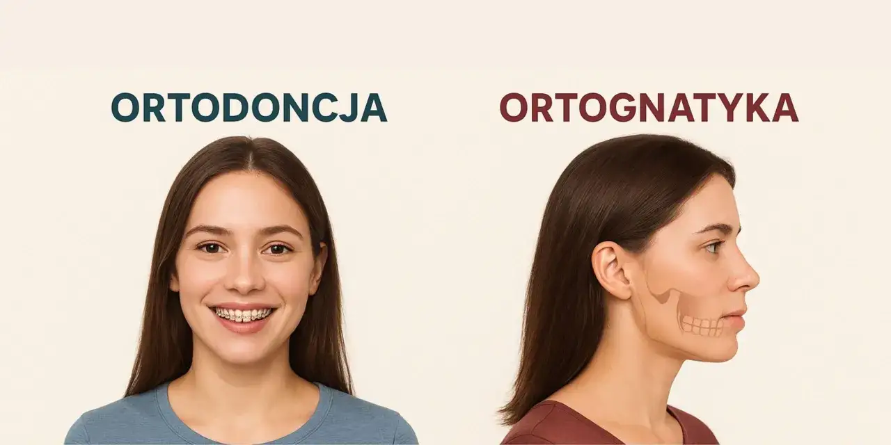 r&oacute;żnice stomatolog ortodonta infografika