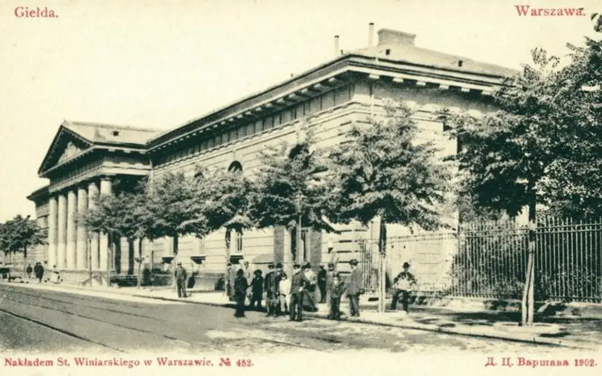 Giełda Kupiecka Warszawa 1817 Pałac Saski