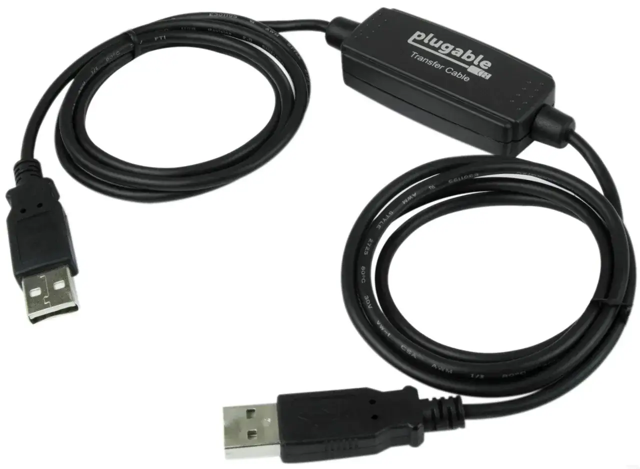 Kabel USB Plugable do szybkiego przesyłania zdjęć z telefonu na komputer.
