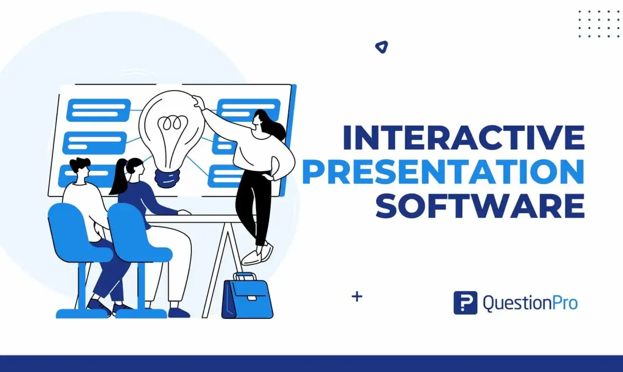 Interaktive Pr&auml;sentationssoftware, eine kostenlose Mentimeter Alternative, mit Team, das an einer Gl&uuml;hbirne arbeitet.
