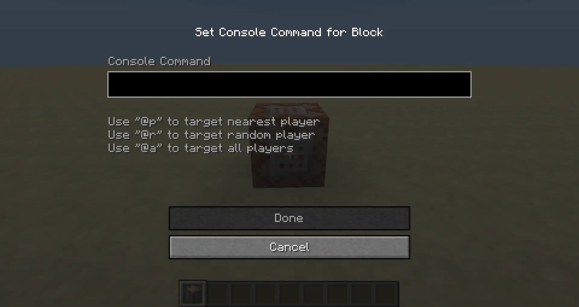 Interfejs Minecraft pokazuje, jak wpisywać komendy w Minecraft. Możesz użyć