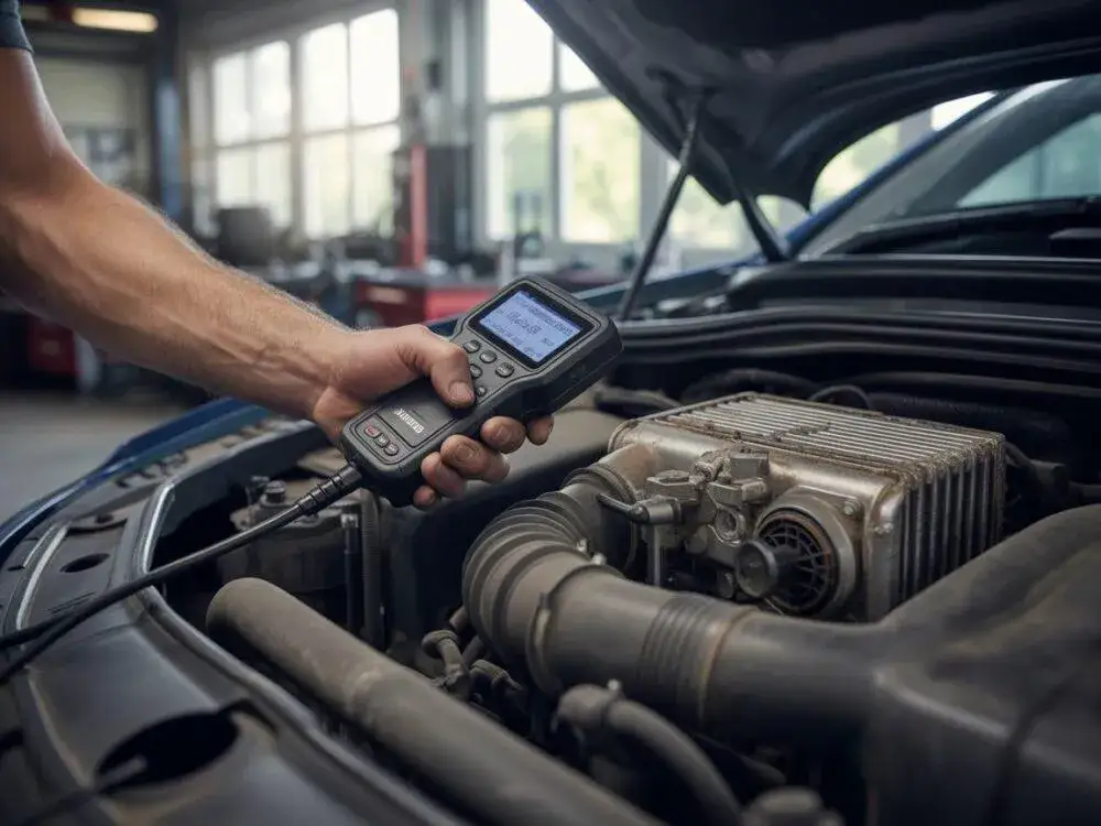 mechanik wymuszone wypalanie DPF komputer diagnostyczny