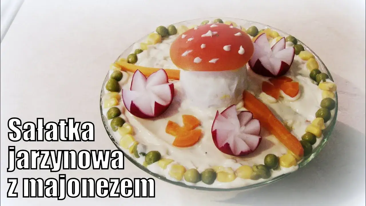 dekoracja sałatek na przyjęcie