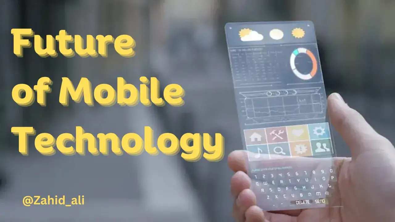 Przyszłość technologii mobilnych, z nowymi sieciami kom&oacute;rkowymi, w ręku.
