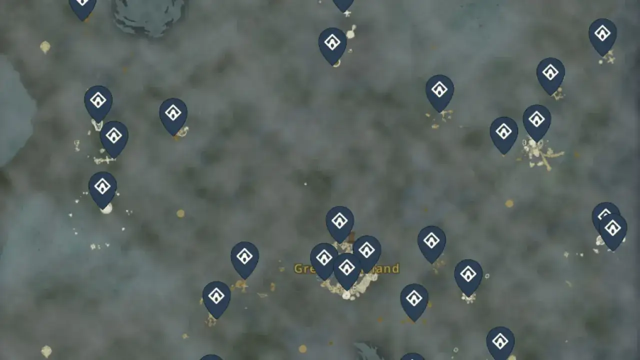 Mapa de Hyrule con marcadores de todos los santuarios de Zelda TotK. ¡Explora cada rincón!