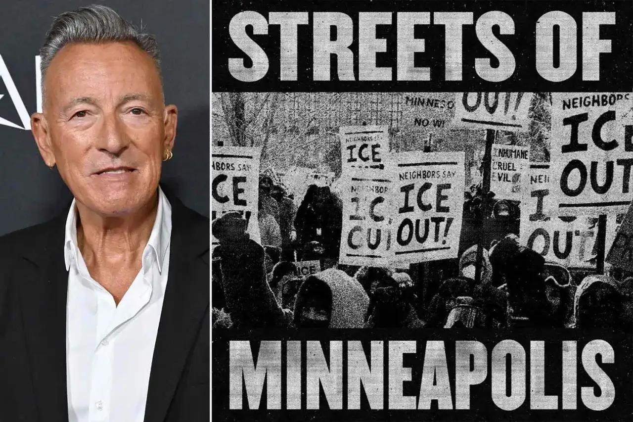 Bruce Springsteen, med sin senaste låt 